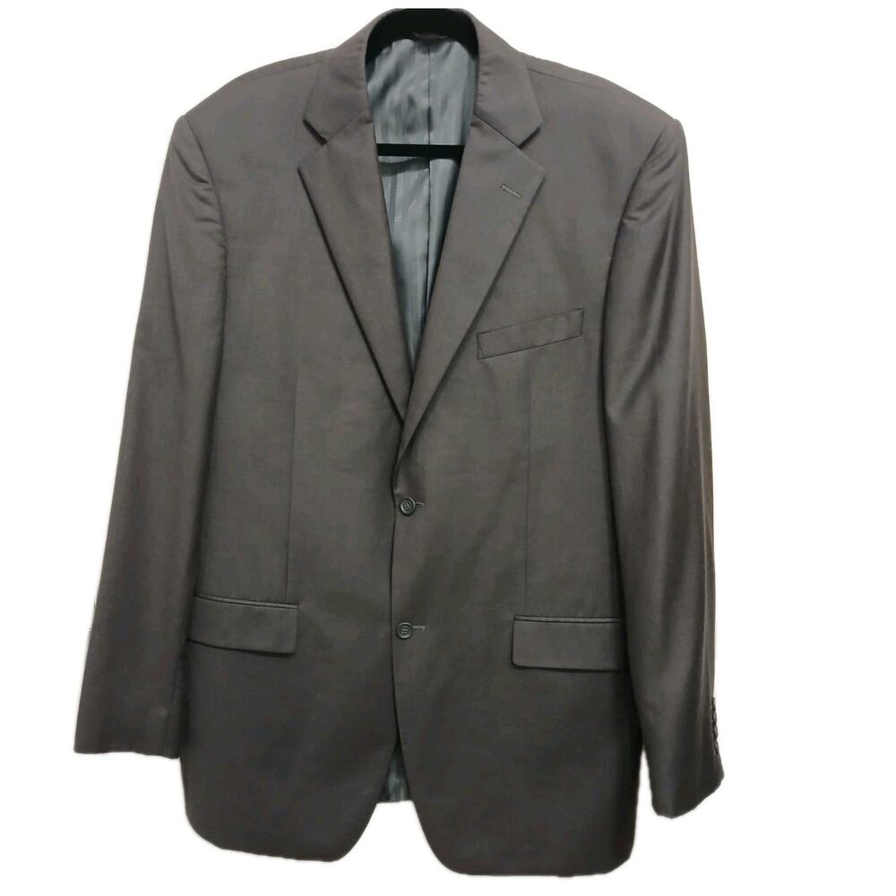 Marchatti Italy Blazer Jacket Sz 46 XL Gray Business Office Professional Wedding